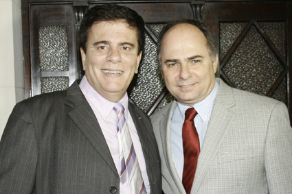 Foto: Mazinho (esquerda) com o deputado estadual Wagner Montes / Divulgação/Audenir Damião