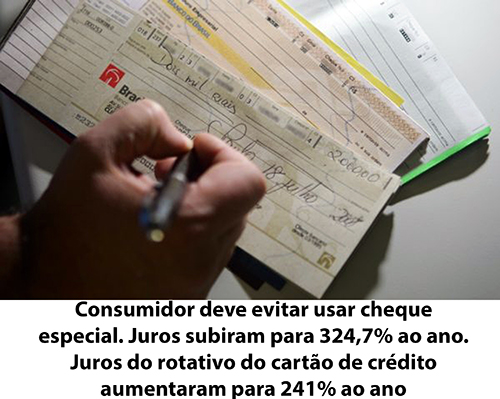 Juros do cheque especial Banco de Imagens