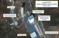 Coreia do Norte reconstrói estação para lançamento de mísseis HANDOUT Beyond Parallel DigitalGlobe 2019 via REUTERS