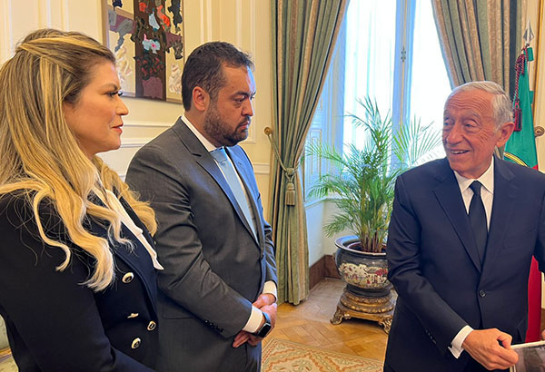 Governador Cláudio Castro é recebido pelo presidente de Portugal
