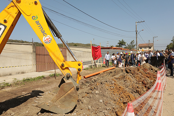 Maricá lança obras de esgotamento sanitário do Jardim Atlântico Central