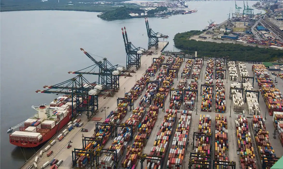 Foto: Divulgação/Porto de Santos Economia brasileira cresce 3,4% em 2024, maior alta desde 2021