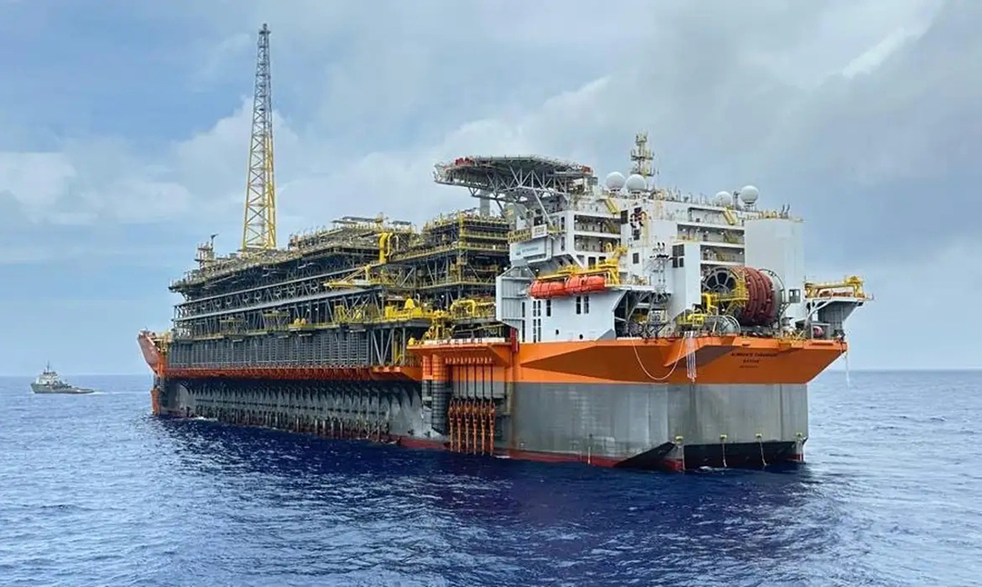 Foto: Divulgação/SBM/Agência Brasil Plataforma Almirante Tamandaré bate recorde de produção da Petrobras