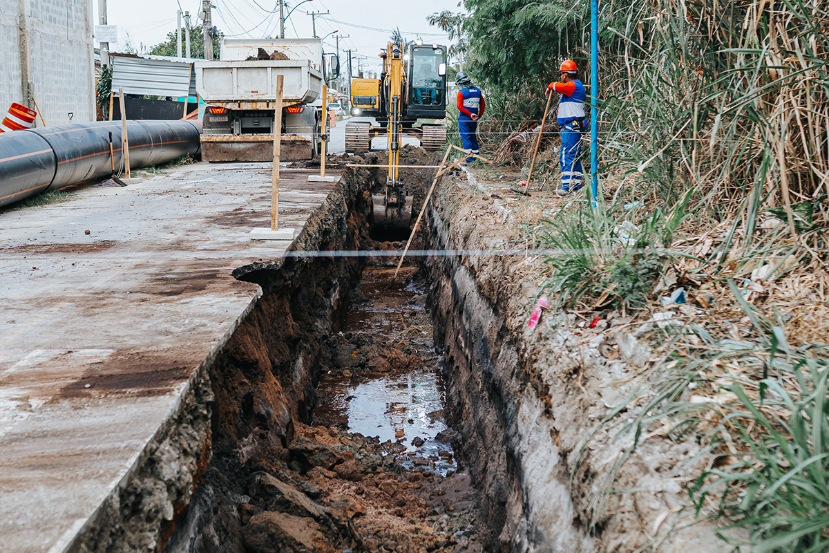 Foto: Bernardo Gomes/Maricá Maricá inicia obras de esgoto em Santa Paula para beneficiar 14 mil moradores