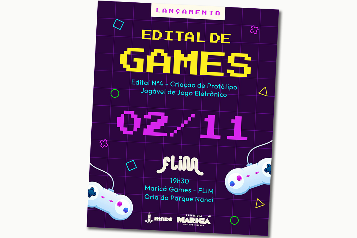 Imagem: Divulgação/Maricá Maricá lança edital de R$ 840 mil para incentivar a criação de jogos eletrônicos